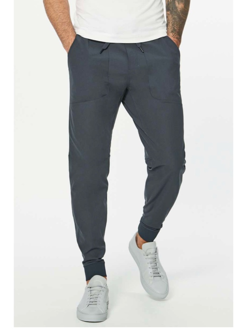 Men's Lululemon ABC Joggers Mid-Rise Elastic Waist Sweatpants Melanite Medium